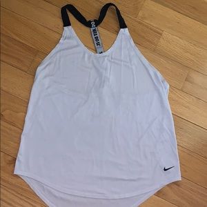 White Nike tank top